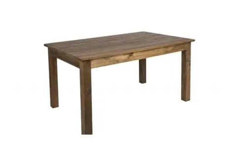 Sweetheart Wood Table, a rental table from the Celebrate Event Rentals catalog Sweetheart Wood Table, a rental table from the Celebrate Event Rentals catalog
