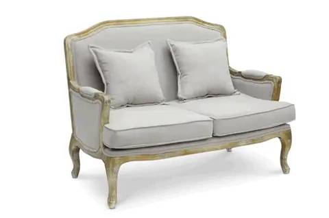 French Antique Loveseat, lounge furniture from the Celebrate Event Rentals catalog French Antique Loveseat, lounge furniture from the Celebrate Event Rentals catalog