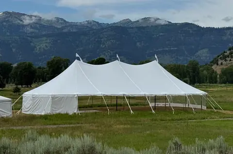 44' x 43' Sailcloth Tent, an event tent from the Celebrate Event Rentals catalog
